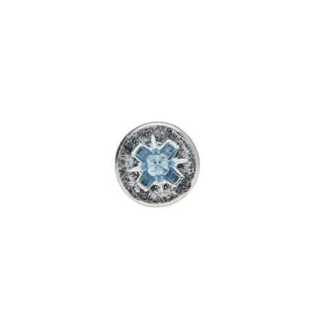 1 x Tornillo madera aglomerado cabeza fresada/testa svasat Pozi PZ3 3X45 roscado total Acero cincado blanco microtornillo