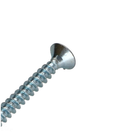 1 x Tornillo madera aglomerado cabeza fresada/testa svasat Pozi 5X80 Acero cincado blanco