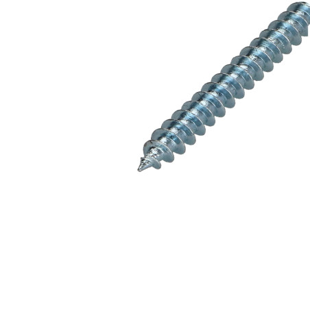 1 x Tornillo madera aglomerado cabeza fresada/testa svasat Pozi 5X80 Acero cincado blanco