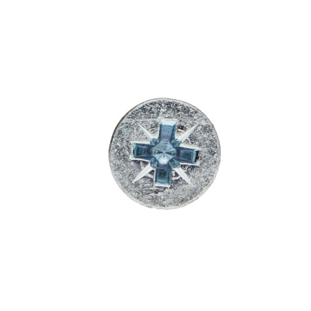 1 x Tornillo madera aglomerado cabeza fresada/testa svasat Pozi 5X80 Acero cincado blanco