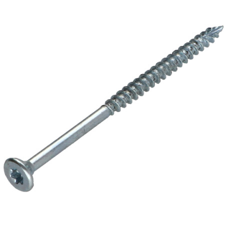 1 x Tornillos para madera TEKOR cabeza fresada/testa svasat dentado 6X60 roscado en 36 TORX T30 Acero cincado blanco cut