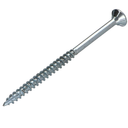 1 x Tornillos para madera TEKOR cabeza fresada/testa svasat dentado 6X60 roscado en 36 TORX T30 Acero cincado blanco cut