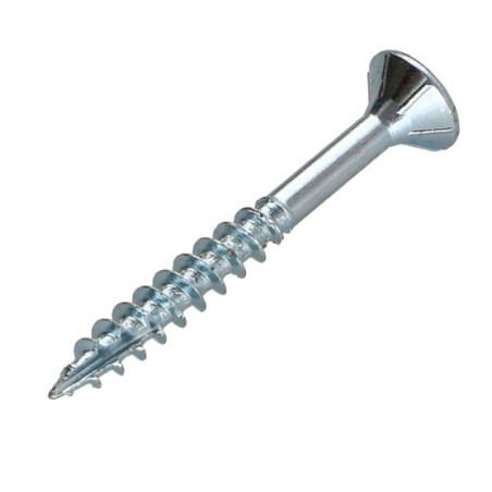 1 x Tornillos para madera TEKOR cabeza fresada/testa svasat dentado 4X35 roscado en 21 TORX T20 Acero cincado blanco cut