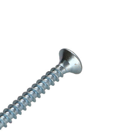 1 x Tornillo madera aglomerado cabeza fresada/testa svasat Pozi PZ5 6X70 Acero cincado blanco