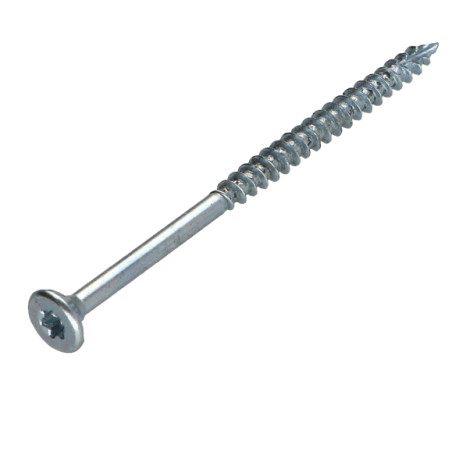 1 x Tornillos para madera TEKOR cabeza fresada/testa svasat dentado 3.5X60 roscado en 36 TORX T15 Acero cincado blanco cut