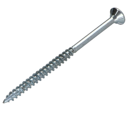 1 x Tornillos para madera TEKOR cabeza fresada/testa svasat dentado 3.5X60 roscado en 36 TORX T15 Acero cincado blanco cut