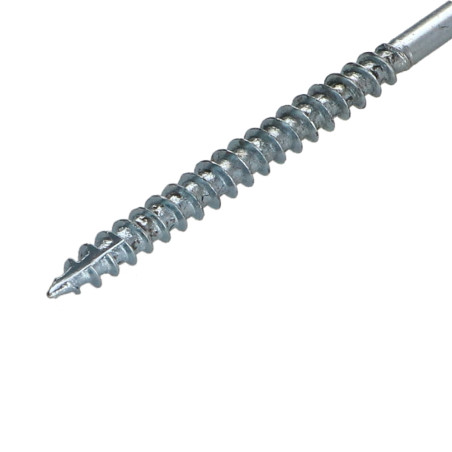 1 x Tornillos para madera TEKOR cabeza fresada/testa svasat dentado 3.5X60 roscado en 36 TORX T15 Acero cincado blanco cut
