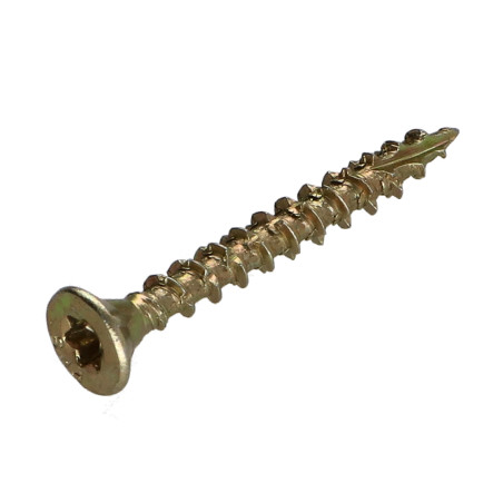 1 x Tornillos para madera TEKOR cabeza fresada/testa svasat dentado 4X45 roscado en 27 TORX T20 ZBCR3+ cut punta