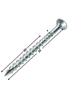 Tornillo para marcos TEKOR cabeza fresada/testa svasat... 2