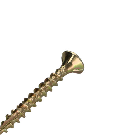 1 x Tornillos para madera TEKOR cabeza fresada/testa svasat dentado 4X45 roscado en 27 TORX T20 ZBCR3+ cut punta
