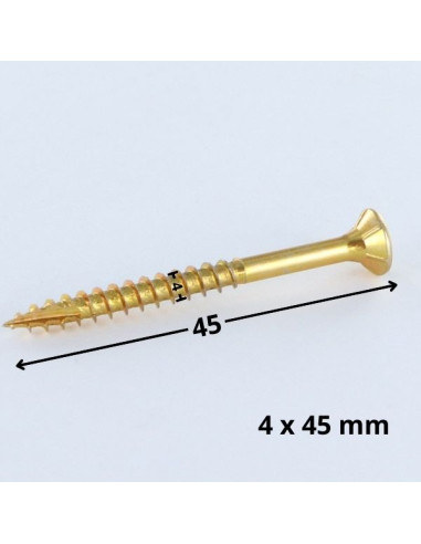 1 x Tornillos para madera TEKOR cabeza...