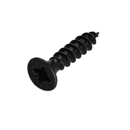 1 x Tornillo madera aglomerado cabeza fresada/testa svasat Pozi PZ4 3.5X12 roscado total Acero cincado negro