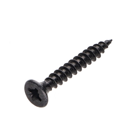 1 x Tornillo madera aglomerado cabeza fresada/testa svasat Pozi PZ4 4X30 roscado total Acero cincado negro