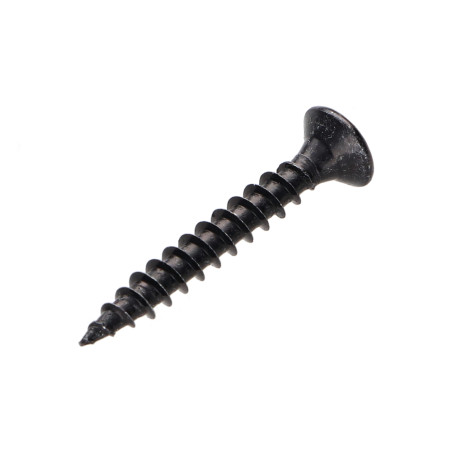 1 x Tornillo madera aglomerado cabeza fresada/testa svasat Pozi PZ4 4X30 roscado total Acero cincado negro