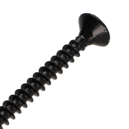 1 x Tornillo madera aglomerado cabeza fresada/testa svasat Pozi PZ4 4X30 roscado total Acero cincado negro