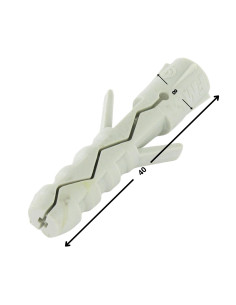 Taco Nylon 8X40 sin reborde 2