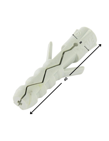 1 x Taco Nylon 8X40 sin reborde