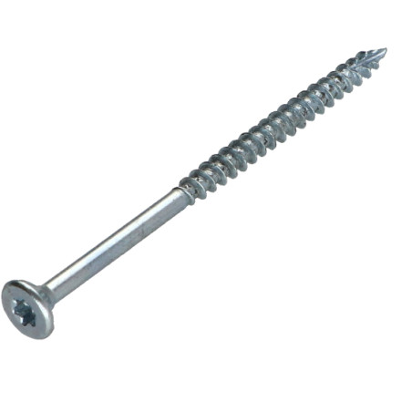 1 x Tornillos para madera TEKOR cabeza fresada/testa svasat dentado 4X70 roscado en 42 TORX T20 Acero cincado blanco cut