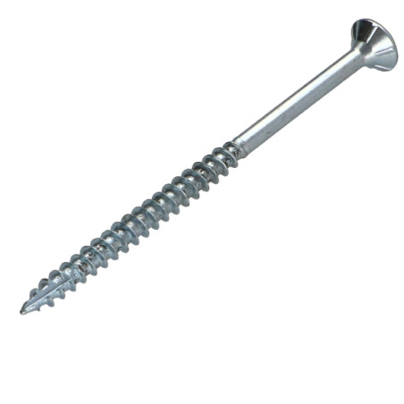 1 x Tornillos para madera TEKOR cabeza fresada/testa svasat dentado 4X70 roscado en 42 TORX T20 Acero cincado blanco cut