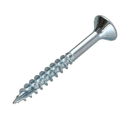 1 x Tornillos para madera TEKOR cabeza fresada/testa svasat dentado 4X40 roscado en 24 TORX T20 Acero cincado blanco cut