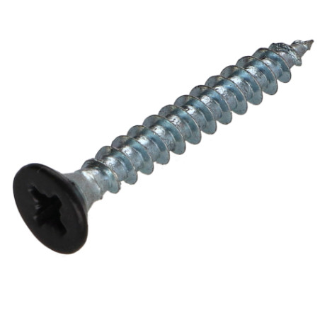 1 x Tornillo madera aglomerado cabeza fresada/testa svasat Pozi PZ4 4.5X35 roscado total Acero cincado blanco RAL9004