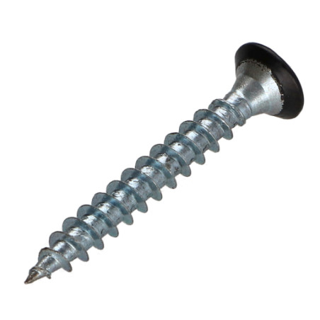 1 x Tornillo madera aglomerado cabeza fresada/testa svasat Pozi PZ4 4.5X35 roscado total Acero cincado blanco RAL9004