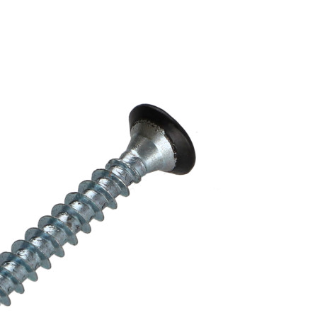 1 x Tornillo madera aglomerado cabeza fresada/testa svasat Pozi PZ4 4.5X35 roscado total Acero cincado blanco RAL9004