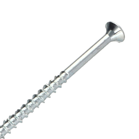 1 x Tornillo madera aglomerado cabeza fresada/testa svasat TORX T25 4.5X60 roscado en 36 Acero cincado blanco