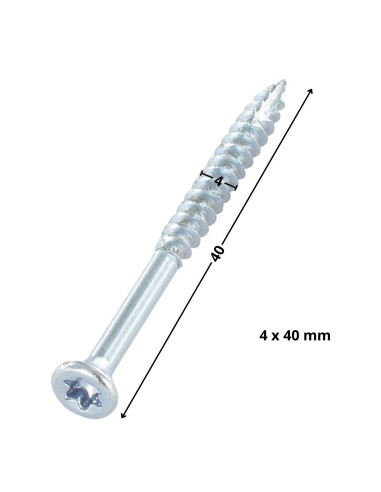 1 x Tornillos para madera TEKOR cabeza...