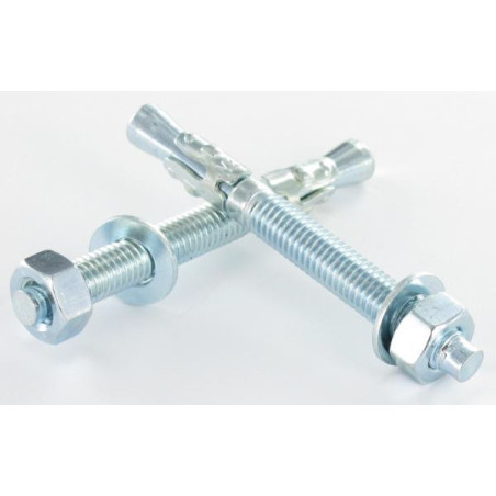 1 x Anclaje Anclaje M8X120 Acero cincado blanco