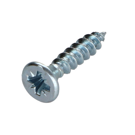 1 x Tornillo madera aglomerado cabeza fresada/testa svasat P2 3.5X15 Acero cincado blanco roscado total Acero cincado