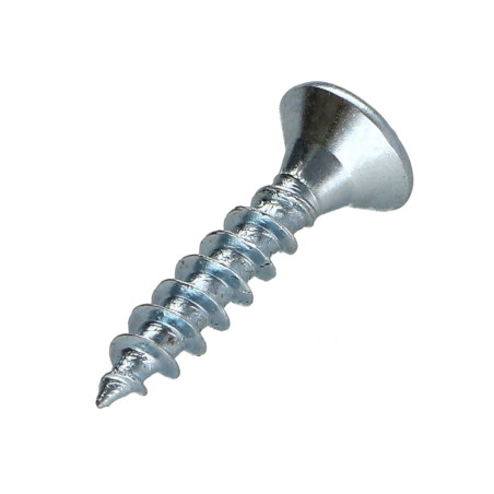 1 x Tornillo madera aglomerado cabeza fresada/testa svasat P2 3.5X15 Acero cincado blanco roscado total Acero cincado