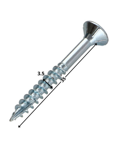 1 x Tornillos para madera TEKOR cabeza...