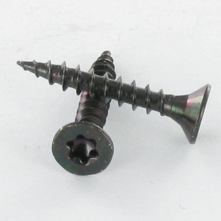 1 x Tornillo madera aglomerado cabeza fresada/testa svasat TORX T20 4X40 Acero cincado negro