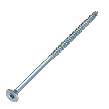 1 x Tornillos para madera TEKOR cabeza fresada/testa svasat dentado 5X120 roscado en 70 TORX T25 Acero cincado blanco cut
