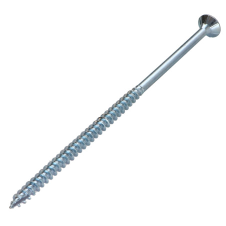 1 x Tornillos para madera TEKOR cabeza fresada/testa svasat dentado 5X120 roscado en 70 TORX T25 Acero cincado blanco cut