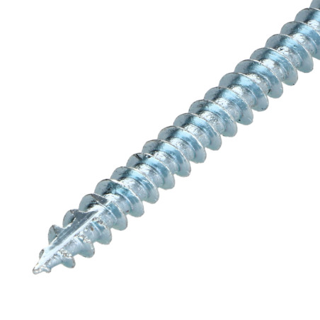 1 x Tornillos para madera TEKOR cabeza fresada/testa svasat dentado 5X120 roscado en 70 TORX T25 Acero cincado blanco cut
