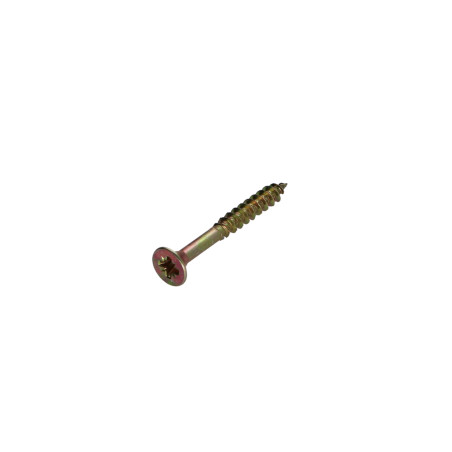 1 x Tornillo madera aglomerado cabeza fresada/testa svasat Pozi PZ4 4X35 roscado parcial Bicromato