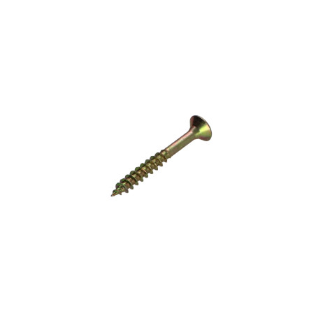 1 x Tornillo madera aglomerado cabeza fresada/testa svasat Pozi PZ4 4X35 roscado parcial Bicromato