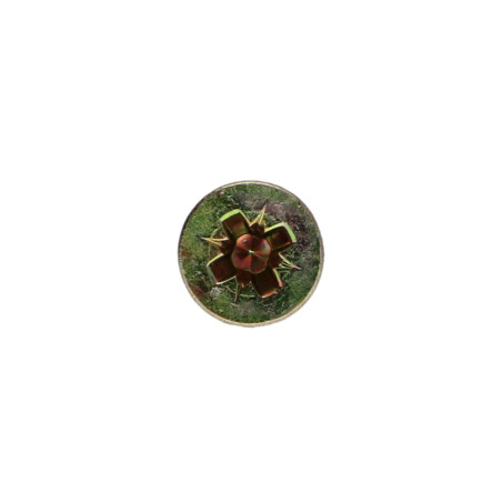 1 x Tornillo madera aglomerado cabeza fresada/testa svasat Pozi PZ4 4X35 roscado parcial Bicromato