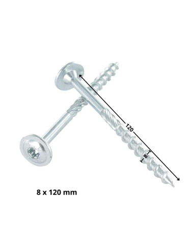 1 x Tornillos para madera TEKOR cabeza disco...