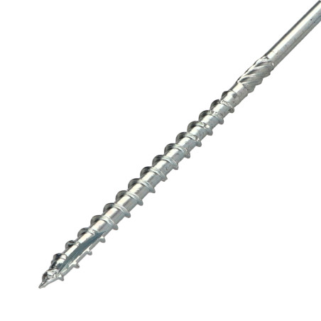 1 x Tornillos para madera TEKOR cabeza disco TORX T30 cut punta antihendidura tipo 17 6X160 roscado parcial Acero cincado