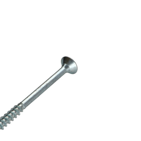 1 x Tornillo madera aglomerado cabeza fresada/testa svasat Pozi PZ5 6X150 roscado parcial Acero cincado blanco