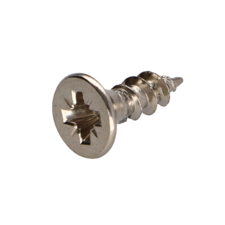 1 x Tornillo madera aglomerado cabeza fresada/testa svasat Pozi PZ4 4X13 roscado total Acero niquelado