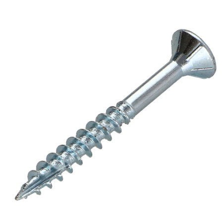 1 x Tornillos para madera TEKOR cabeza fresada/testa svasat dentado 5X50 roscado en 30 TORX T25 Acero cincado blanco cut