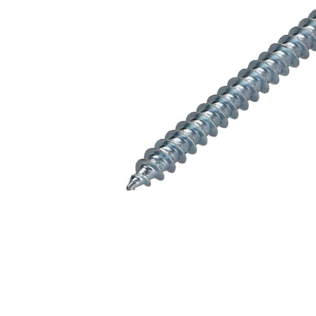 1 x Tornillo madera aglomerado cabeza fresada/testa svasat Pozi PZ4 4X60 roscado total Acero cincado blanco