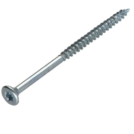 1 x Tornillos para madera TEKOR cabeza fresada/testa svasat dentado 4.5X70 roscado en 42 TORX T25 Acero cincado blanco cut