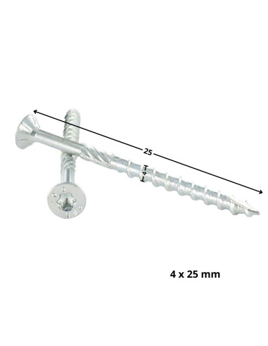 1 x Tornillo para marcos TEKOR cabeza...