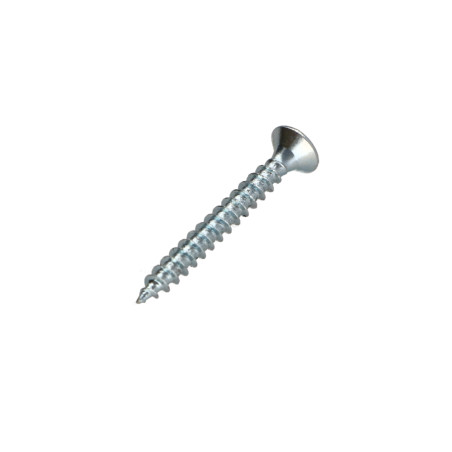 1 x Tornillo madera aglomerado cabeza fresada/testa svasat Pozi PZ4 4X30 roscado total Acero cincado blanco