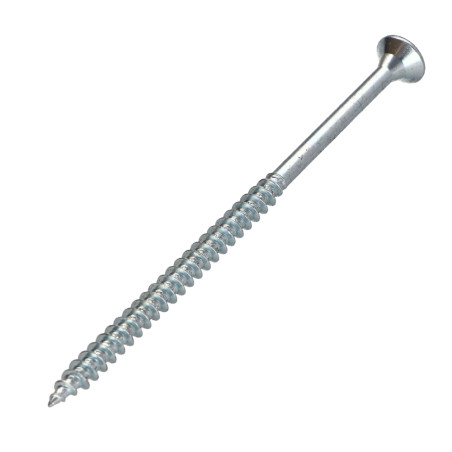1 x Tornillos para madera TEKOR cabeza fresada/testa svasat dentado 6X90 roscado en 60 TORX T30 Acero cincado blanco cut